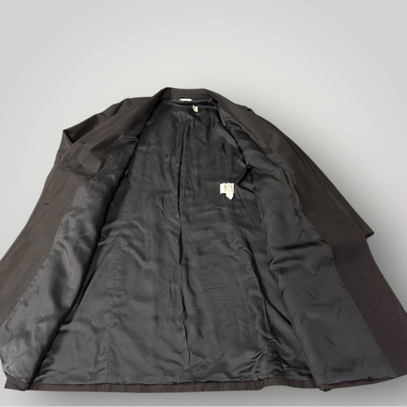 Marina Rinaldi Jacket Coat Sz L Wool Blend Italy Black - Picture 10 of 12